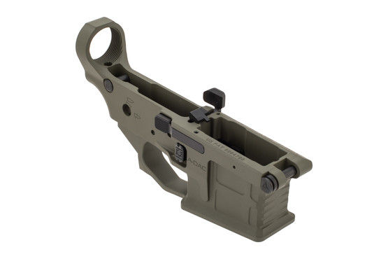 Radian A-DAC stripped ar15 lower receiver od green with ambi controls